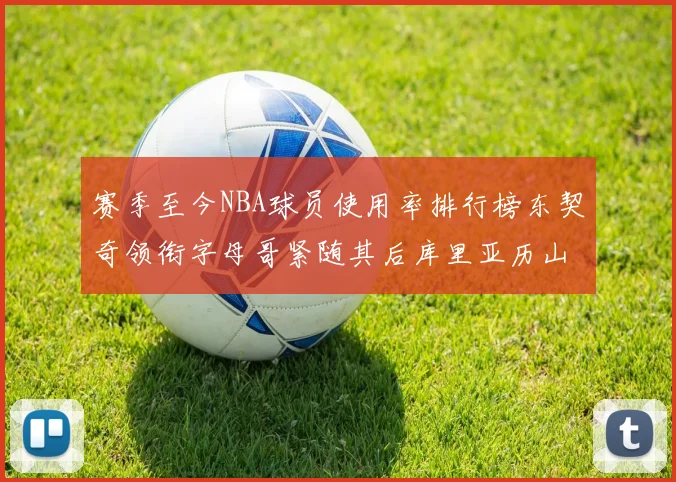 赛季至今NBA球员使用率排行榜东契奇领衔字母哥紧随其后库里亚历山大表现抢眼