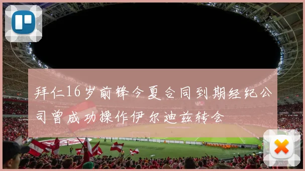 拜仁16岁前锋今夏合同到期经纪公司曾成功操作伊尔迪兹转会